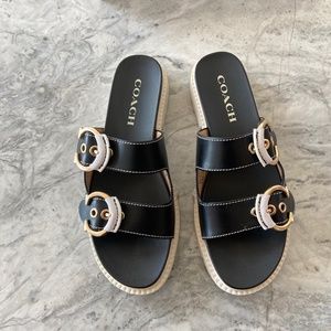 Coach Piper Leather Sandal